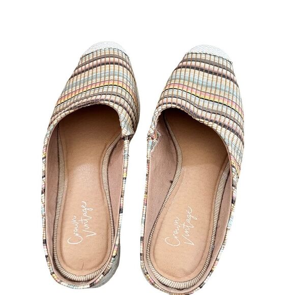 Crown Vintage Lonari Slip On Espadrille Comfort Mule Sandals Shoes - Picture 3 of 9